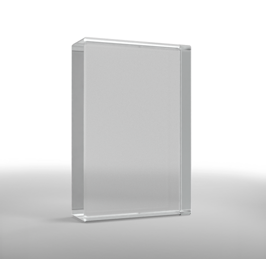 Vertical Crystal Block Award - small - blank
