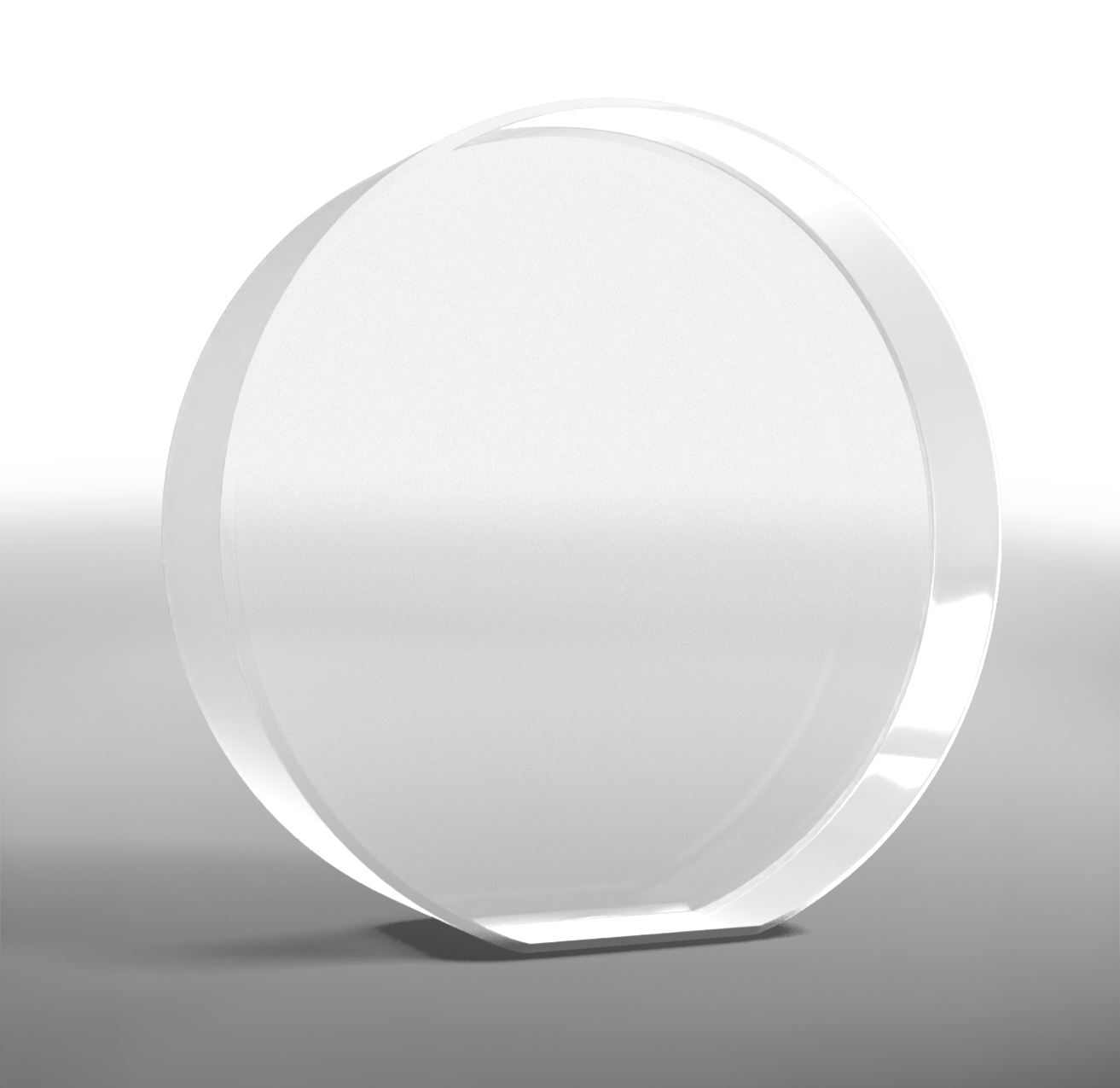 Crystal Medium Circle Award - blank