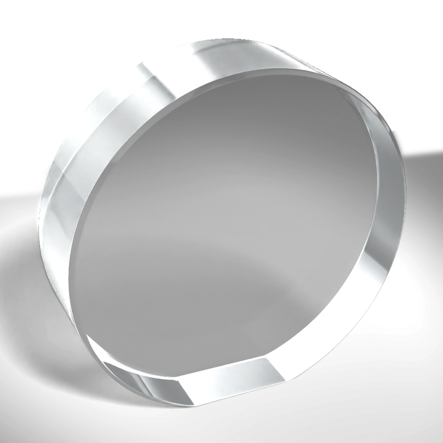 Crystal Medium Circle Award - blank