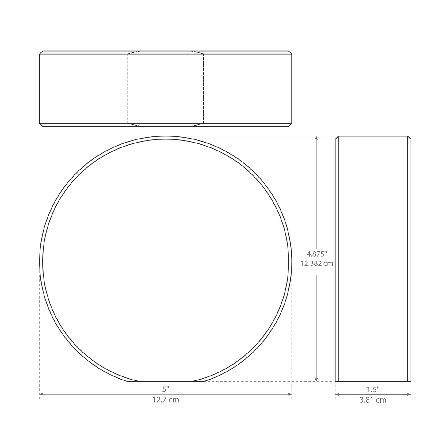 Crystal Medium Circle Award - blank