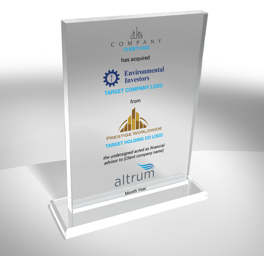 Vertical Crystal on Base Award - Generic Deal Toy