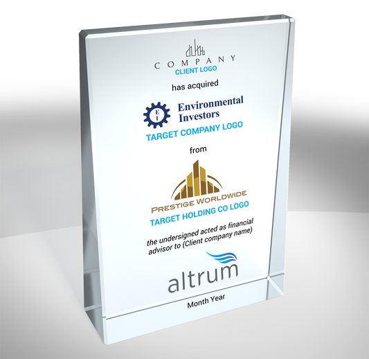 Vertical Crystal Wedge Award - Generic Deal Toy