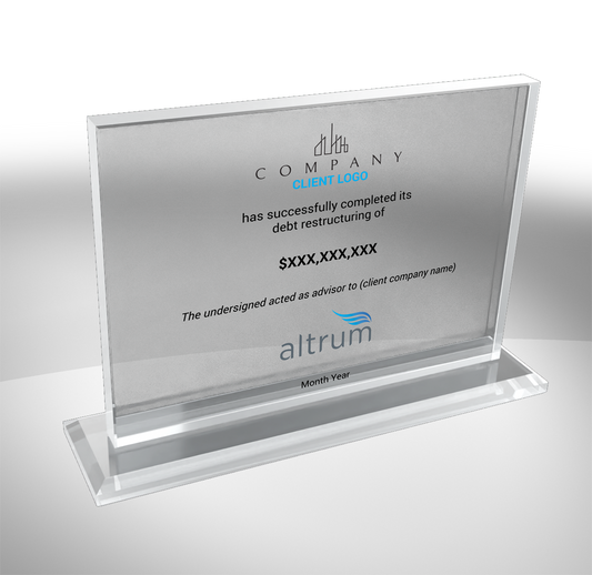 Horizontal Crystal on Base Award - Generic Deal Toy