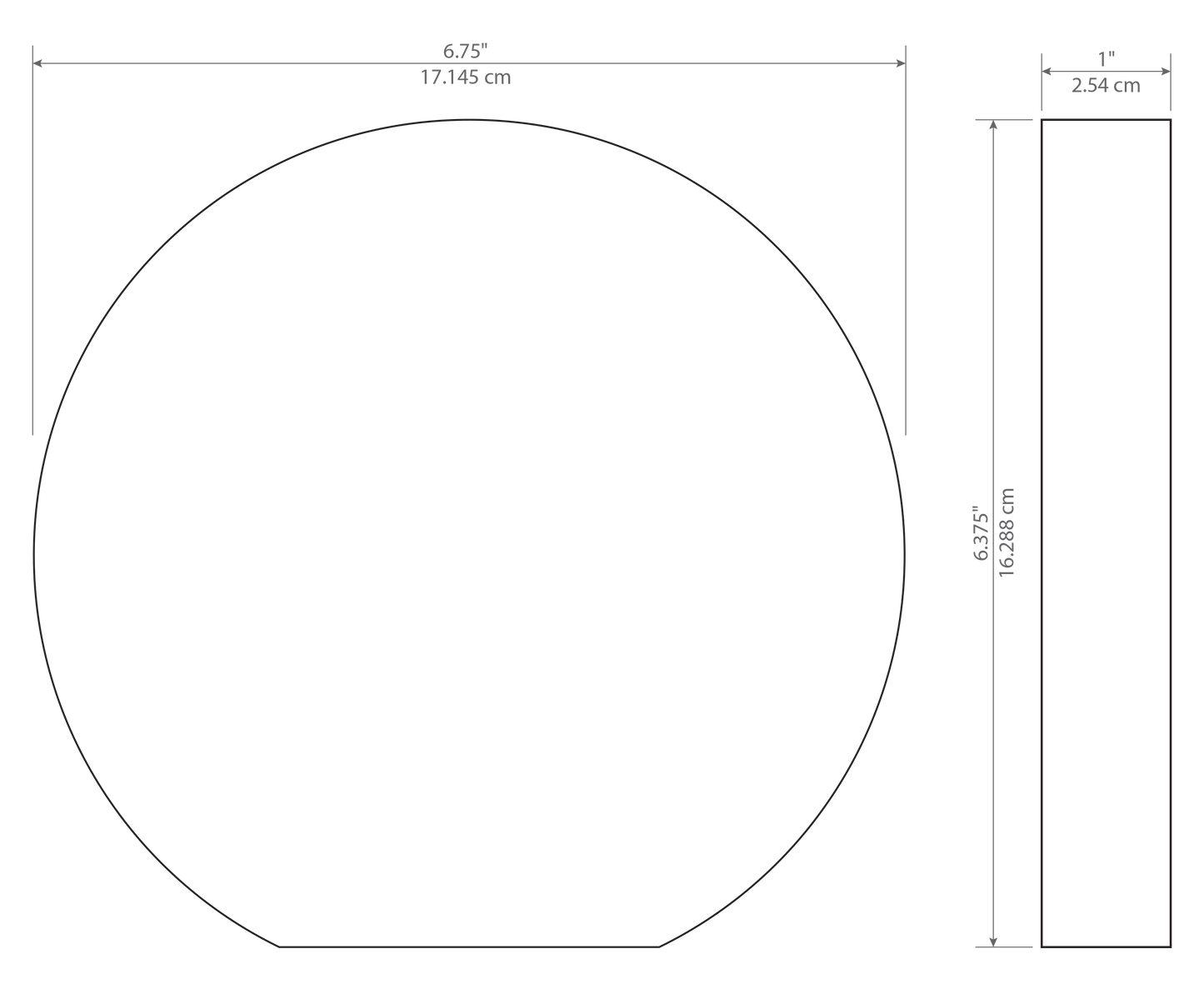 Acrylic Circle Award - blank