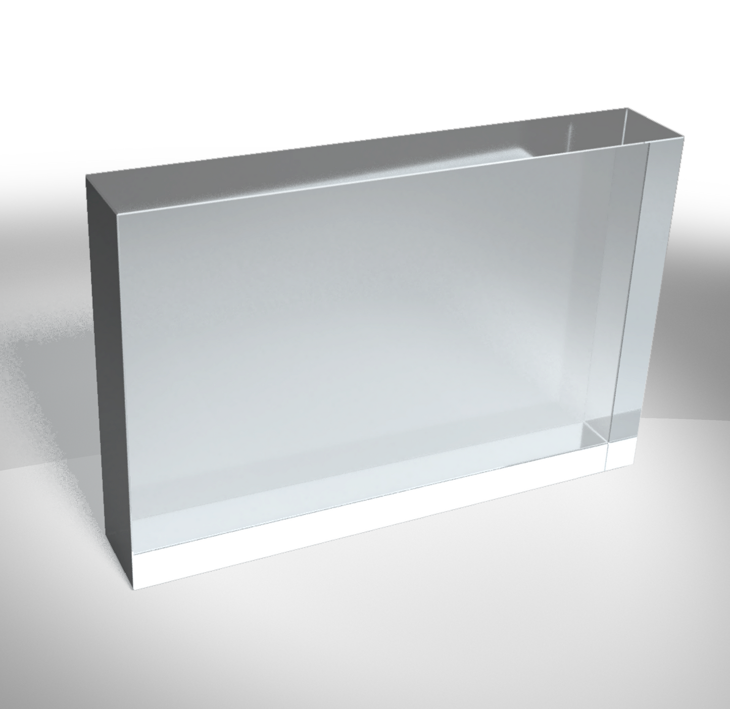 Horizontal Acrylic Rectangle Award - blank
