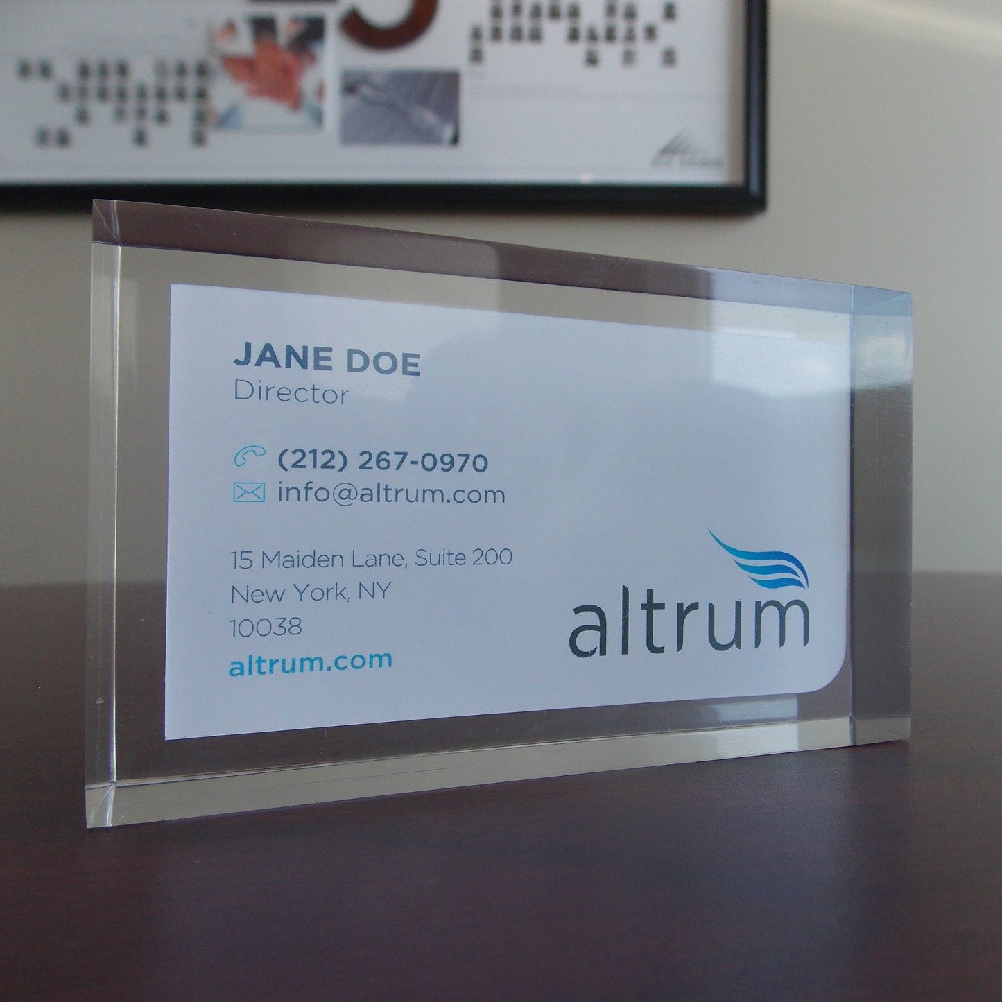 Business Card Embedment