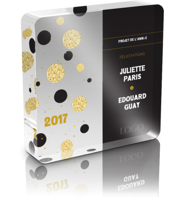 Acrylic Square Award - Champagne on Ice