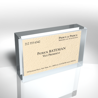 Custom Business Card Lucite