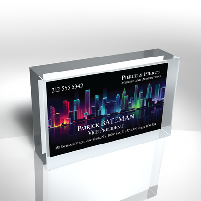 Custom Business Card Lucite