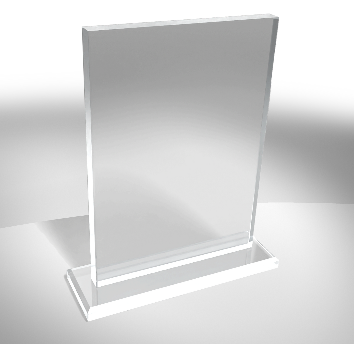 Vertical Crystal on Base Award - blank