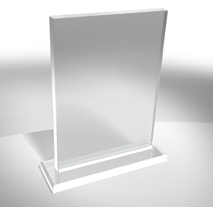 Vertical Crystal on Base Award - blank