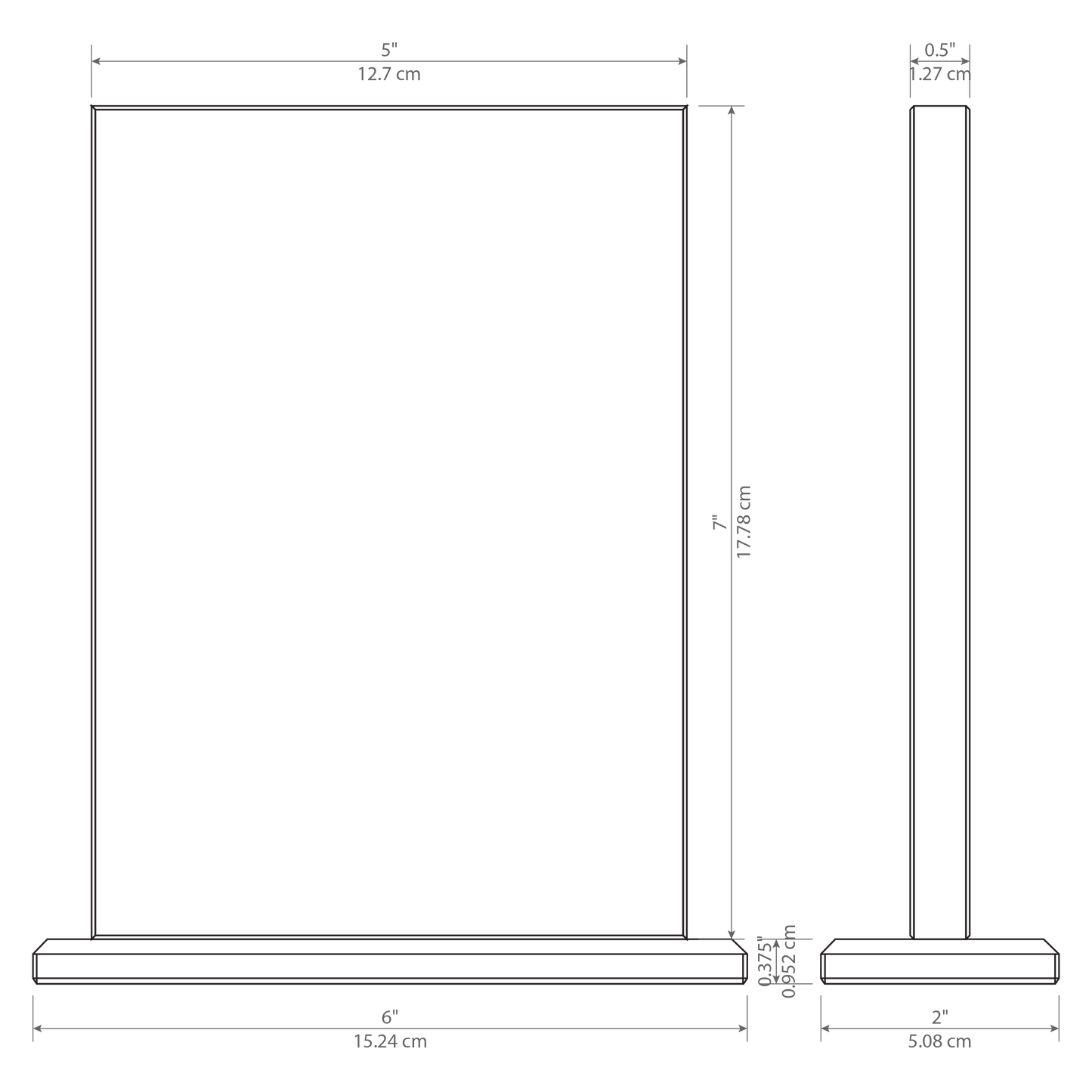 Vertical Crystal on Base Award - blank