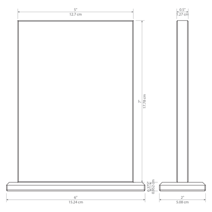 Vertical Crystal on Base Award - blank