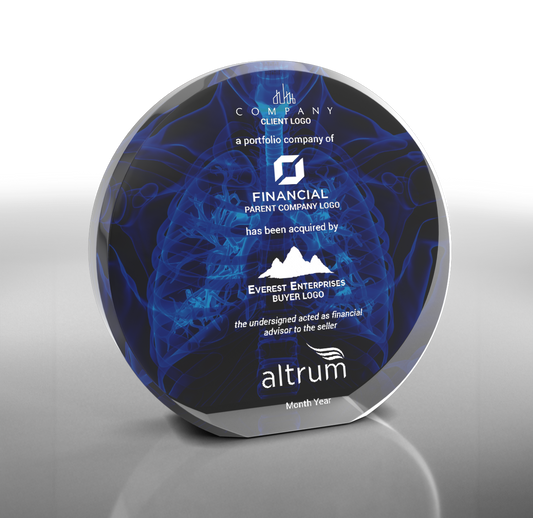 Crystal Circle Wedge Award - Award