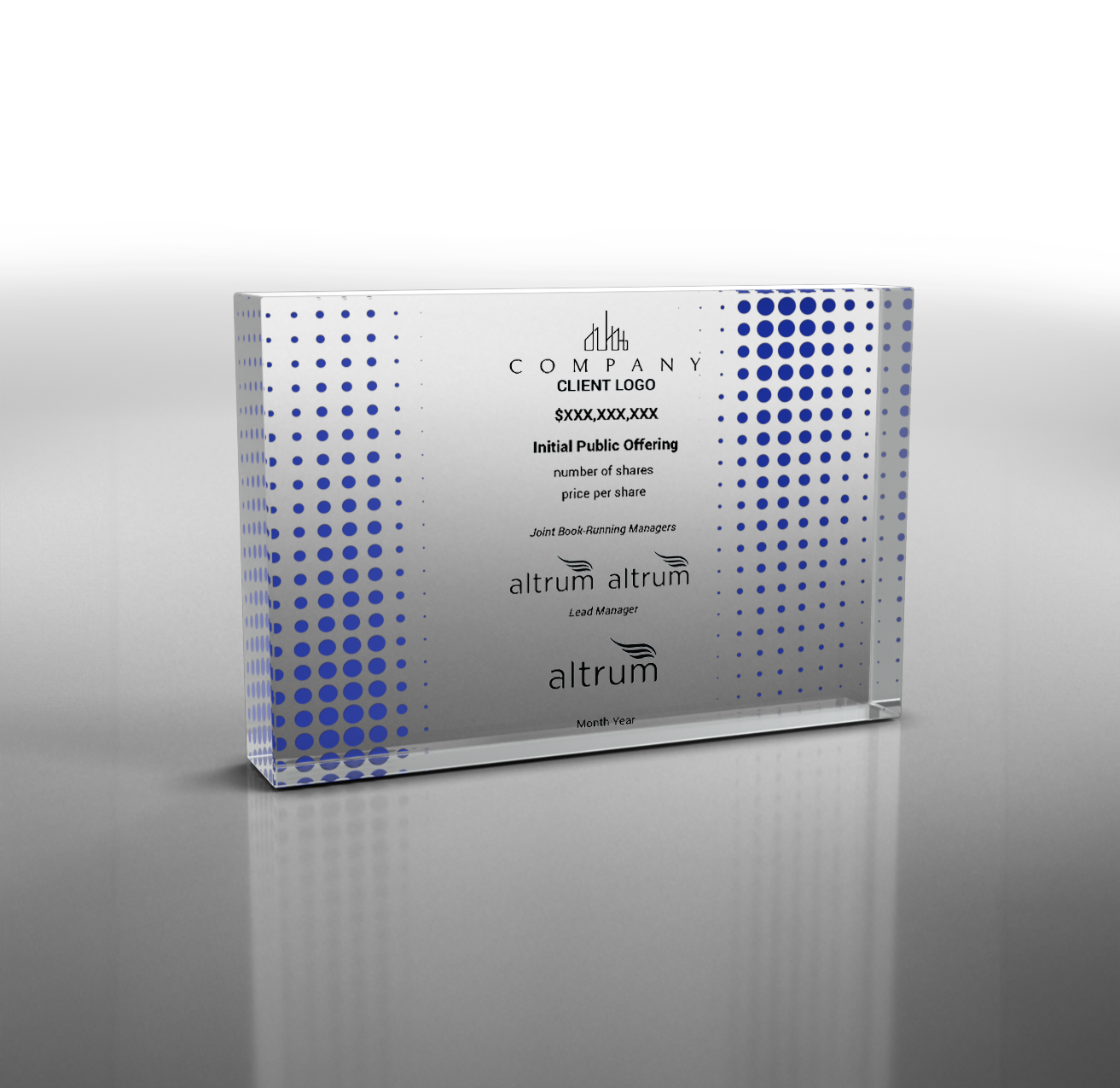 Munich Horizontal Block Award (Deal Toy)