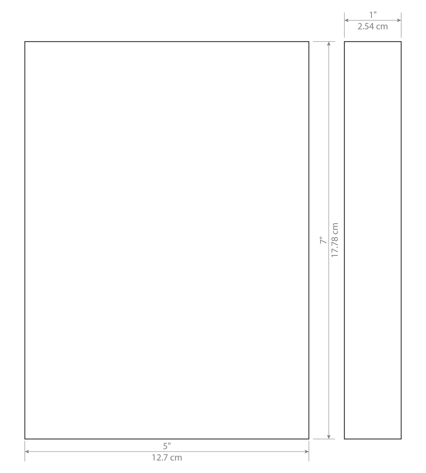 Vertical Acrylic Rectangle Award - blank