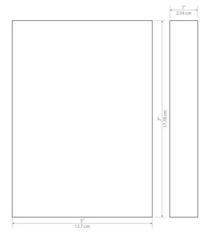 Vertical Acrylic Rectangle Award - blank