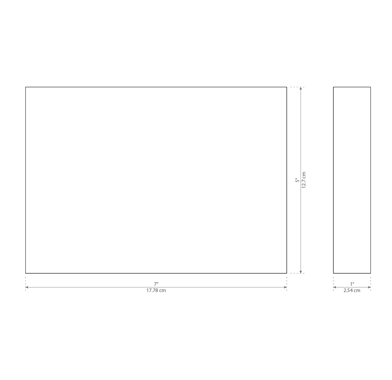 Horizontal Acrylic Rectangle Award - blank