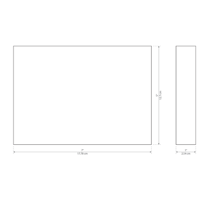Horizontal Acrylic Rectangle Award - blank