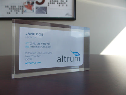 Business Card Embedment